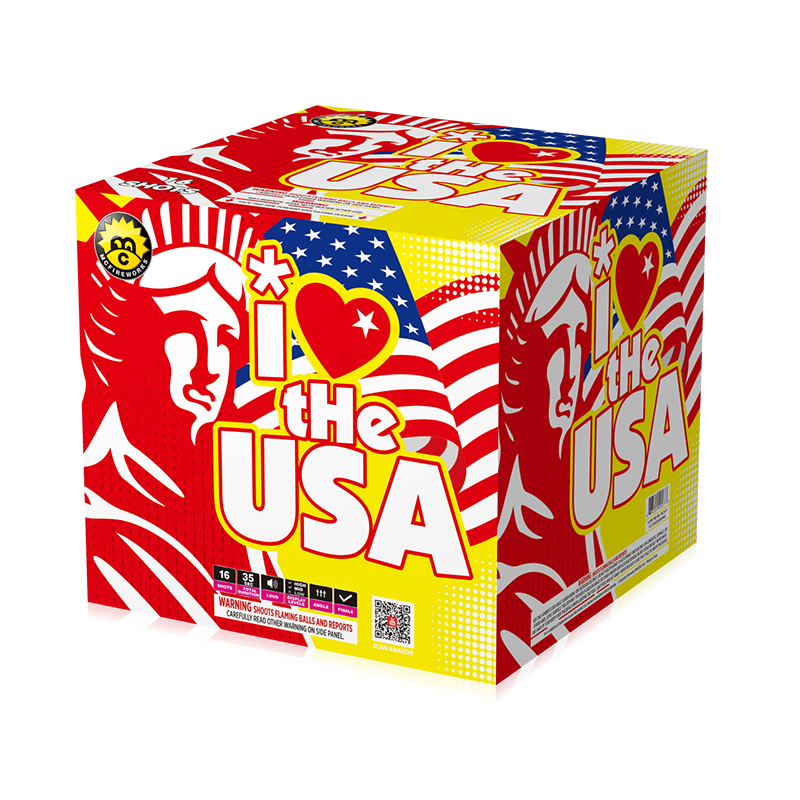 I Love The USA 16 Shots 500G Cake MC577