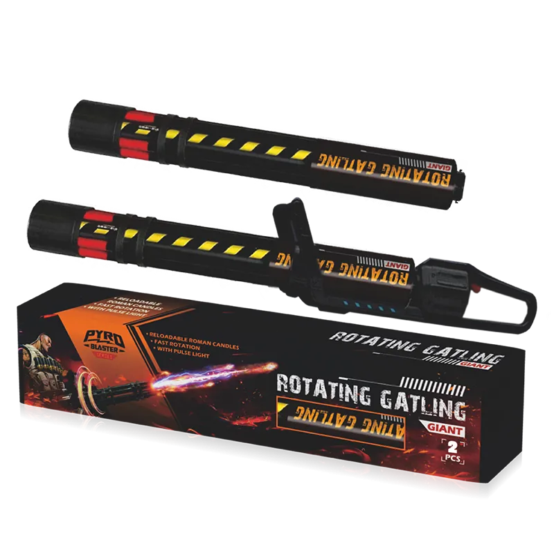 Rotating Gatling Gun Roman Candles MC729
